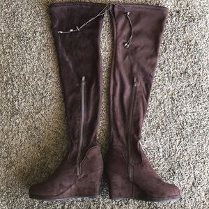 Womens round toe over the knee boots